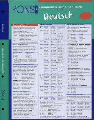 PONS Grammatik auf einen Blick. Deutsch
