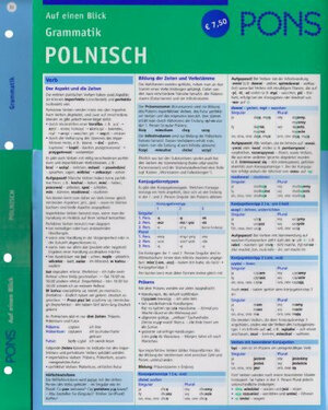 PONS Grammatik auf einen Blick. Polnisch