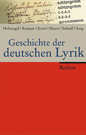 Geschichte der deutschen Lyrik: Eine einbändige Geschichte der deutschsprachigen Lyrik vom Mittelalter bis in die unmittelbare Gegenwart