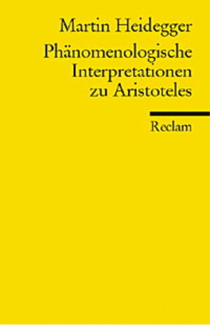 Phänomenologische Interpretationen zu Aristoteles.