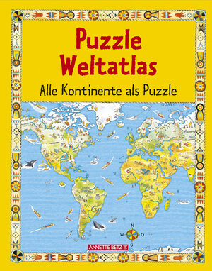 Puzzle Weltatlas. Alle Kontinente als Puzzle
