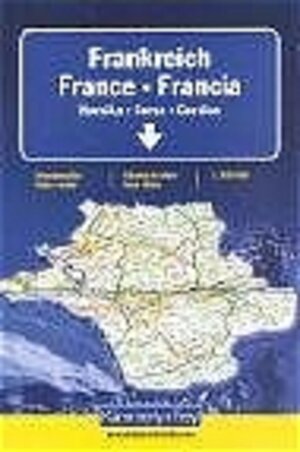 Straßenatlas Frankreich / Korsika. 1 : 250 000. Stadtplan Paris und Umgebung. 72 Transitpläne