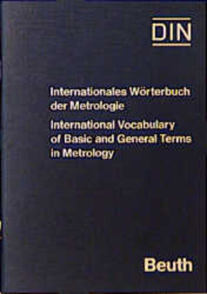 Internationales Wörterbuch der Metrologie. Deutsch/ Englisch