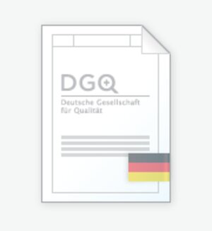SPC 2. Qualitätsregelkartentechnik: (DGQ - Schrift 16-32).