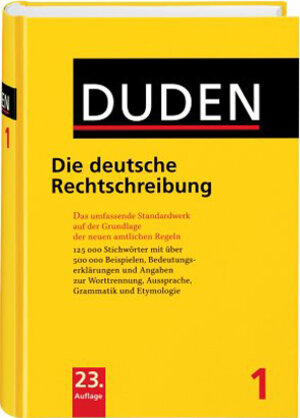 Duden 01. Die deutsche Rechtschreibung