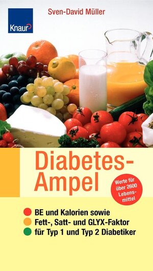 Diabetes-Ampel: BE und Kalorien sowie Fett-, Satt- und GLYX-Faktor für Typ 1 und Typ 2. Werte für über 2500 Lebensmittel