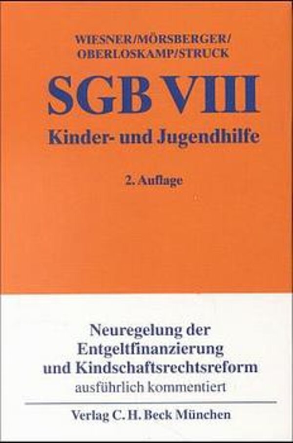 Sgb Viii Kinder Und Jugendhilfe Reinhard Wiesner Buch Isbn