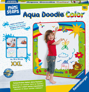 Buchcover Ravensburger ministeps 4182 Aqua Doodle XXL Color - Farbiges erstes Malen für Kinder ab 18 Monaten, fleckenfreier Malspaß mit Wasser - Matte 78x78 cm  | EAN 4005556041824 | ISBN 4005556041824 | ISBN 4005556041824