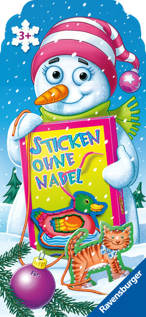 Buchcover Weihnachtsaktion, Sticken ohne Nadel, Kinderspiel ab 3 Jahren  | EAN 4005556801770 | ISBN 4005556801770 | ISBN 4005556801770