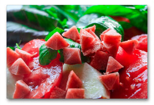 Buchcover Premium Textil-Leinwand 90 x 60 cm Quer-Format Caprese-Eispyramiden - Ciao, Hunde-Bello | Wandbild, HD-Bild auf Keilrahmen, Fertigbild auf hochwertigem Vlies, Leinwanddruck von Wuffclick-pic  | EAN 4059477920164 | ISBN 4059477920164 | ISBN 4059477920164