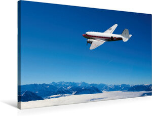 Buchcover Premium Textil-Leinwand 75 cm x 50 cm quer, Douglas DC 3 | Wandbild, Bild auf Keilrahmen, Fertigbild auf echter Leinwand, Leinwanddruck | Alois J. Koller 4pictures.ch | EAN 4059478321649 | ISBN 4059478321649 | ISBN 4059478321649