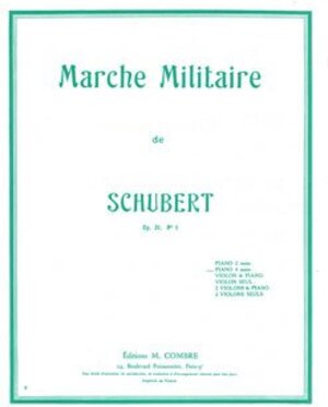 Buchcover MARCHE MILITAIRE OP.51 N1 --- PIANO 4 MS | Schubert, Franz | EAN 9780230313187 | ISBN 0-230-31318-3 | ISBN 978-0-230-31318-7