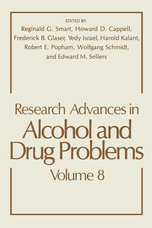 Buchcover Research Advances in Alcohol and Drug Problems  | EAN 9780306415517 | ISBN 0-306-41551-8 | ISBN 978-0-306-41551-7