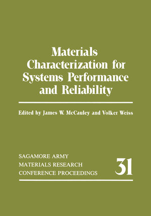 Buchcover Materials Characterization for Systems Performance and Reliability | James W. McCauley | EAN 9780306420955 | ISBN 0-306-42095-3 | ISBN 978-0-306-42095-5
