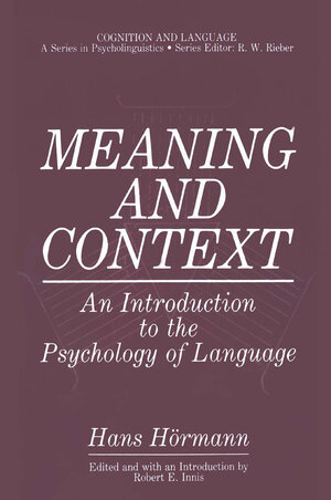 Buchcover Meaning and Context | Hans Hörmann | EAN 9780306421976 | ISBN 0-306-42197-6 | ISBN 978-0-306-42197-6