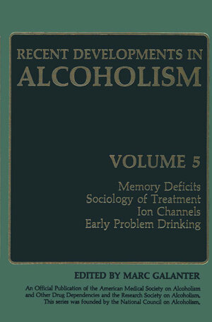 Buchcover Recent Developments in Alcoholism  | EAN 9780306424274 | ISBN 0-306-42427-4 | ISBN 978-0-306-42427-4