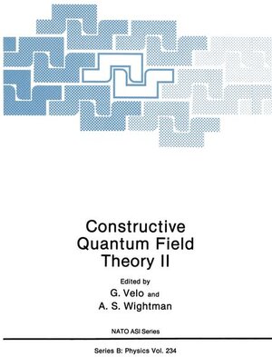 Buchcover Constructive Quantum Field Theory II | EAN 9780306436741 | ISBN 0-306-43674-4 | ISBN 978-0-306-43674-1