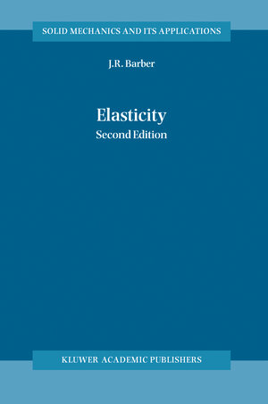 Buchcover Elasticity | J.R. Barber | EAN 9780306483950 | ISBN 0-306-48395-5 | ISBN 978-0-306-48395-0