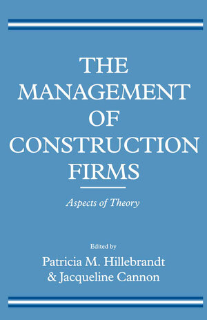 Buchcover The Management of Construction Firms  | EAN 9780333627617 | ISBN 0-333-62761-X | ISBN 978-0-333-62761-7