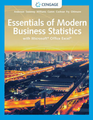Buchcover Essentials of Modern Business Statistics with MicrosoftÂ® ExcelÂ®; .. Dennis Sweeney, Jeffrey Ohlmann, Michael Fry | Dennis Sweeney, Jeffrey Ohlmann, Michael Fry | EAN 9780357131626 | ISBN 0-357-13162-2 | ISBN 978-0-357-13162-6