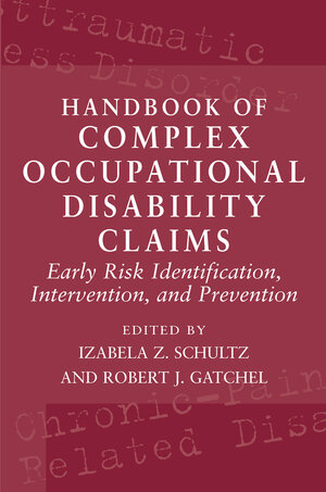 Buchcover Handbook of Complex Occupational Disability Claims | EAN 9780387224510 | ISBN 0-387-22451-3 | ISBN 978-0-387-22451-0