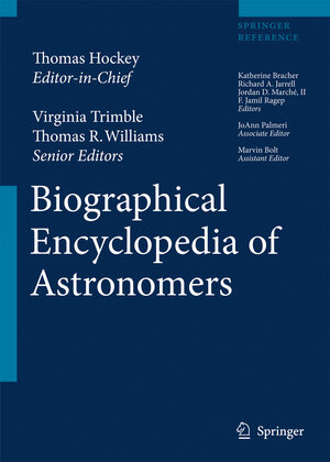 Buchcover Biographical Encyclopedia of Astronomers  | EAN 9780387351339 | ISBN 0-387-35133-7 | ISBN 978-0-387-35133-9