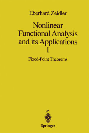 Buchcover Nonlinear Functional Analysis and its Applications | Eberhard Zeidler | EAN 9780387909141 | ISBN 0-387-90914-1 | ISBN 978-0-387-90914-1