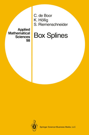 Buchcover Box Splines | Carl de Boor | EAN 9780387941011 | ISBN 0-387-94101-0 | ISBN 978-0-387-94101-1