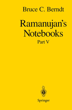 Buchcover Ramanujan’s Notebooks | Bruce C. Berndt | EAN 9780387949413 | ISBN 0-387-94941-0 | ISBN 978-0-387-94941-3