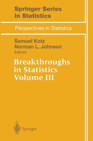 Buchcover Breakthroughs in Statistics | EAN 9780387949888 | ISBN 0-387-94988-7 | ISBN 978-0-387-94988-8