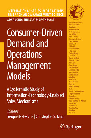 Buchcover Consumer-Driven Demand and Operations Management Models  | EAN 9780387980263 | ISBN 0-387-98026-1 | ISBN 978-0-387-98026-3
