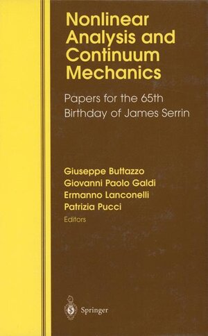 Buchcover Nonlinear Analysis and Continuum Mechanics | EAN 9780387982960 | ISBN 0-387-98296-5 | ISBN 978-0-387-98296-0