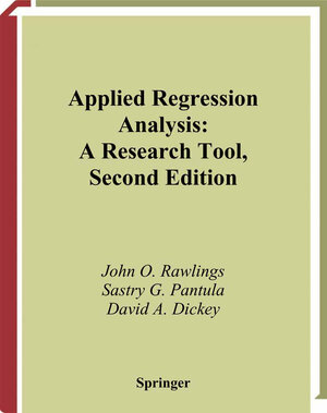 Buchcover Applied Regression Analysis | John O. Rawlings | EAN 9780387984544 | ISBN 0-387-98454-2 | ISBN 978-0-387-98454-4
