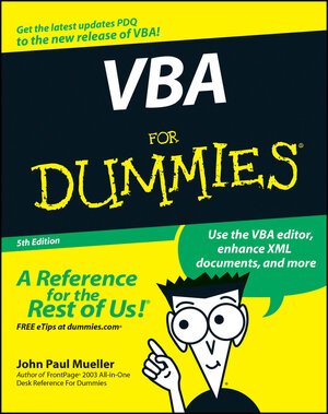 Buchcover VBA For Dummies | John Paul Mueller | EAN 9780470126998 | ISBN 0-470-12699-X | ISBN 978-0-470-12699-8