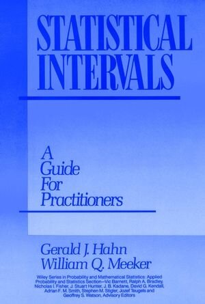 Buchcover Statistical Intervals | Gerald J. Hahn | EAN 9780470317440 | ISBN 0-470-31744-2 | ISBN 978-0-470-31744-0