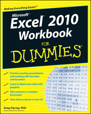 Buchcover Excel 2010 Workbook For Dummies | Greg Harvey | EAN 9780470904749 | ISBN 0-470-90474-7 | ISBN 978-0-470-90474-9