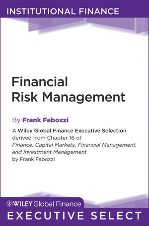 Buchcover Financial Risk Management | Frank J. Fabozzi | EAN 9780470944806 | ISBN 0-470-94480-3 | ISBN 978-0-470-94480-6