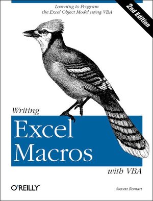 Buchcover Writing Excel Macros with VBA | Steven Roman | EAN 9780596003593 | ISBN 0-596-00359-5 | ISBN 978-0-596-00359-3