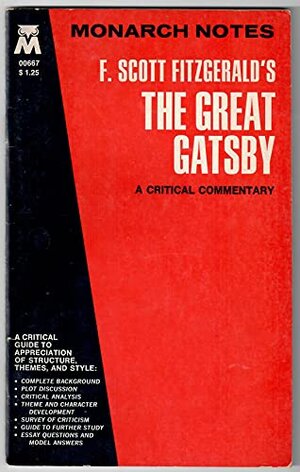 Buchcover F. Scott Fitzgerald's the Great Gatsby: A Critical Commentary (Monarch notes) | Fitzgerald, F. Scott | EAN 9780671006679 | ISBN 0-671-00667-3 | ISBN 978-0-671-00667-9