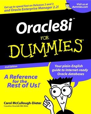 Buchcover Oracle8i For Dummies | Carol McCullough-Dieter | EAN 9780764507984 | ISBN 0-7645-0798-2 | ISBN 978-0-7645-0798-4