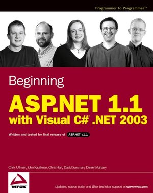 Buchcover Beginning ASP.NET 1.1 with Visual C# .NET 2003 | Chris Ullman | EAN 9780764557088 | ISBN 0-7645-5708-4 | ISBN 978-0-7645-5708-8