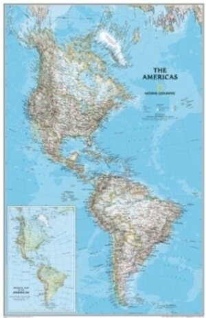 Buchcover National Geographic Map The Americas, Planokarte  | EAN 9780792249924 | ISBN 0-7922-4992-5 | ISBN 978-0-7922-4992-4