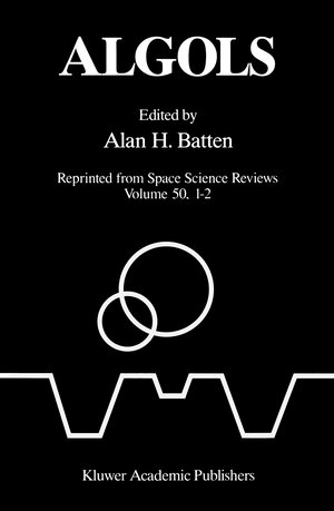 Buchcover Algols | EAN 9780792303190 | ISBN 0-7923-0319-9 | ISBN 978-0-7923-0319-0