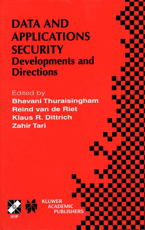 Buchcover Data and Application Security | EAN 9780792375142 | ISBN 0-7923-7514-9 | ISBN 978-0-7923-7514-2