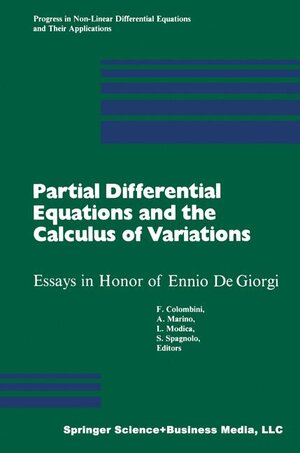 Buchcover Partial Differential Equations and the Calculus of Variations | COLOMBINI | EAN 9780817634261 | ISBN 0-8176-3426-6 | ISBN 978-0-8176-3426-1