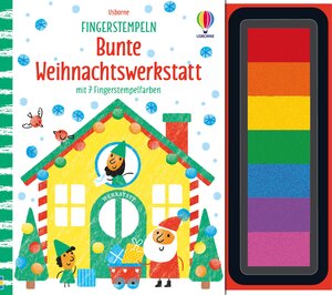 Buchcover Fingerstempeln: Bunte Weihnachtswerkstatt | Fiona Watt | EAN 9781035703906 | ISBN 1-0357-0390-4 | ISBN 978-1-0357-0390-6