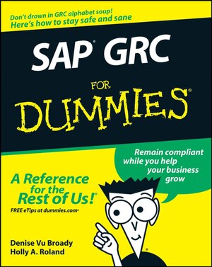 Buchcover SAP GRC For Dummies | Denise Vu Broady | EAN 9781118052594 | ISBN 1-118-05259-5 | ISBN 978-1-118-05259-4
