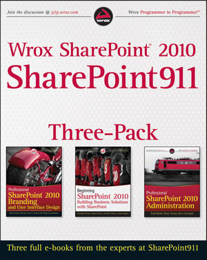 Buchcover Wrox SharePoint 2010 SharePoint911 Three-Pack | Todd Klindt | EAN 9781118381502 | ISBN 1-118-38150-5 | ISBN 978-1-118-38150-2