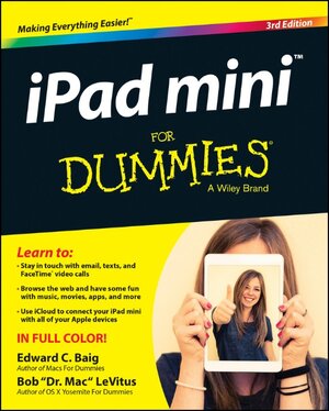 Buchcover iPad mini For Dummies | Edward C. Baig | EAN 9781118933527 | ISBN 1-118-93352-4 | ISBN 978-1-118-93352-7