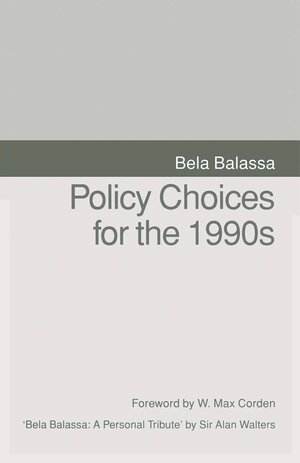 Buchcover Policy Choices for the 1990s | Bela Balassa | EAN 9781349130337 | ISBN 1-349-13033-8 | ISBN 978-1-349-13033-7
